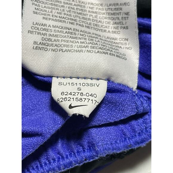 Nike Dri Fit Tempo Lined Running Shorts Black Purple Trim Womens Size Small - Picture 7 of 13